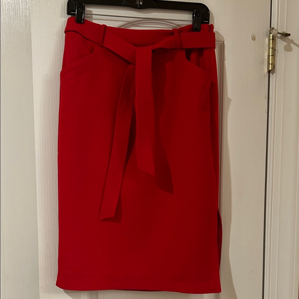 Banana Republic Bold Red Pencil Skirt